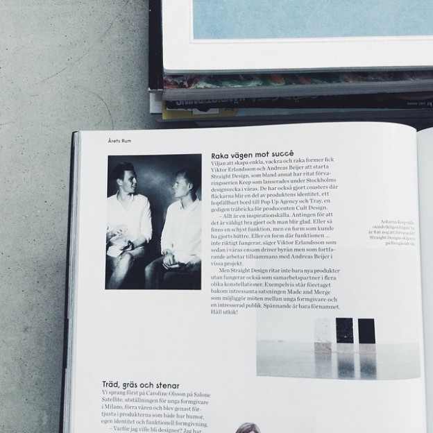 Interview in Rum Design for the nomination Årets Nykomling. #åretsrum #straightdesign #keep #keepbox #design #rumdesign