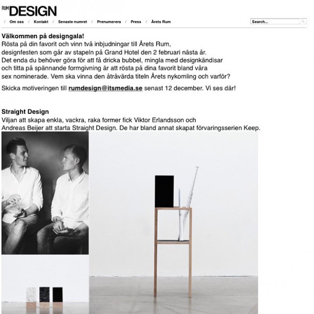 #vote #åretsnykomling #åretsrum #straightdesign #keep