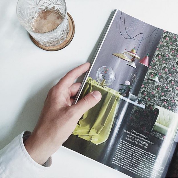 #orb #straightdesign #magazine #stain #coster #elledecorationse #inspiration #styling #swedishdesign #vase #brass
