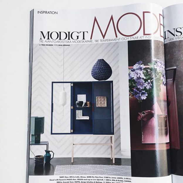 #elledecorationse #swedishdesign #stockholm #walnut #carved #wood #interiordesign #elledecoration