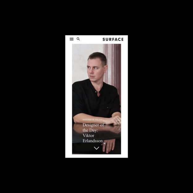 Happy to be featured as Designer of the Day by Surface Magazine.