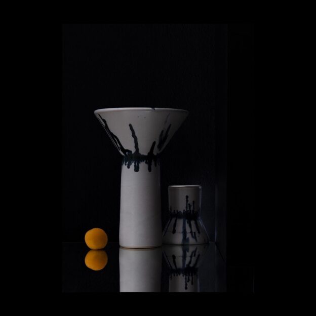 Veer.A flippable vase/bowl collection in collaboration with Handcrafted-Stockholm.Photo: Mathilda Werngren