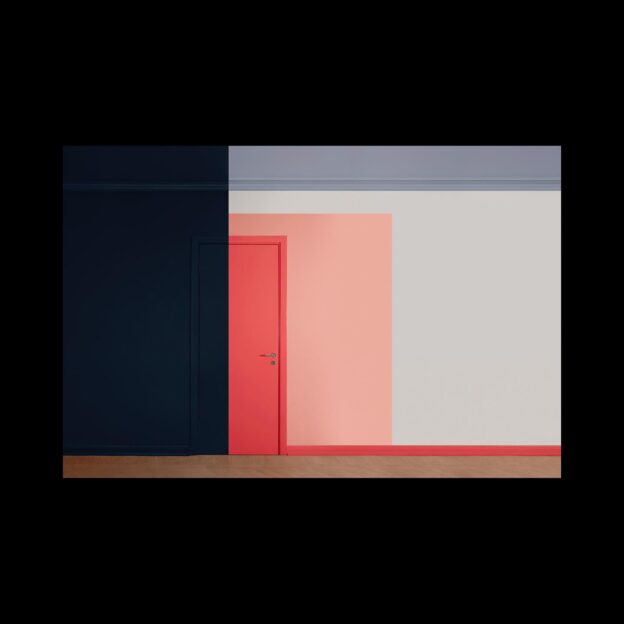 The assignment was to transform the apartment so that it would feel like being inside an abstract artwork.