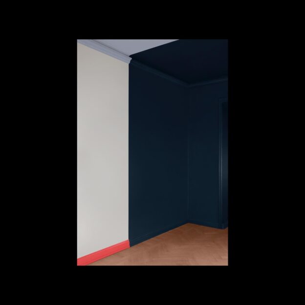 The colour itself splits the living room in two different areas.Captured by Mathilda Werngren